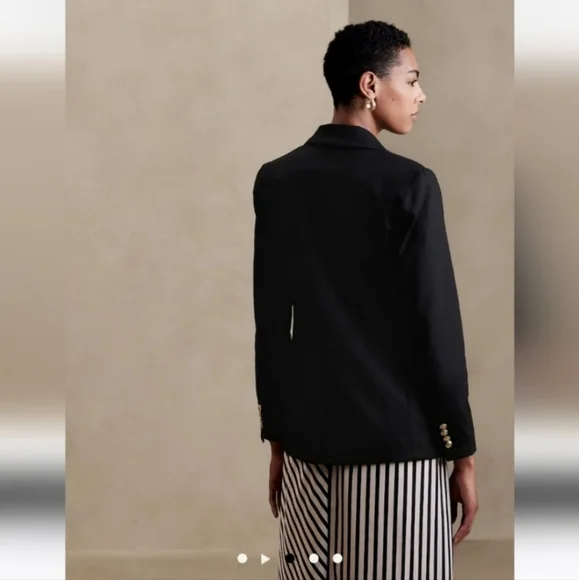 NWT Banana Republic Icon Blazer black - Picture 6 of 6